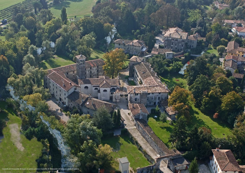 Airview of the castle complex