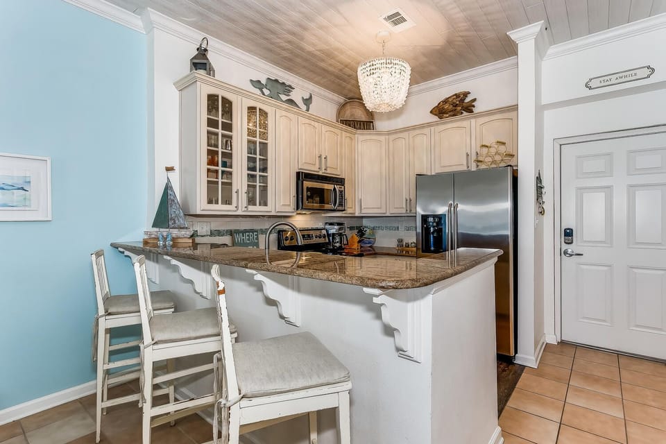 Fully stocked kitchen