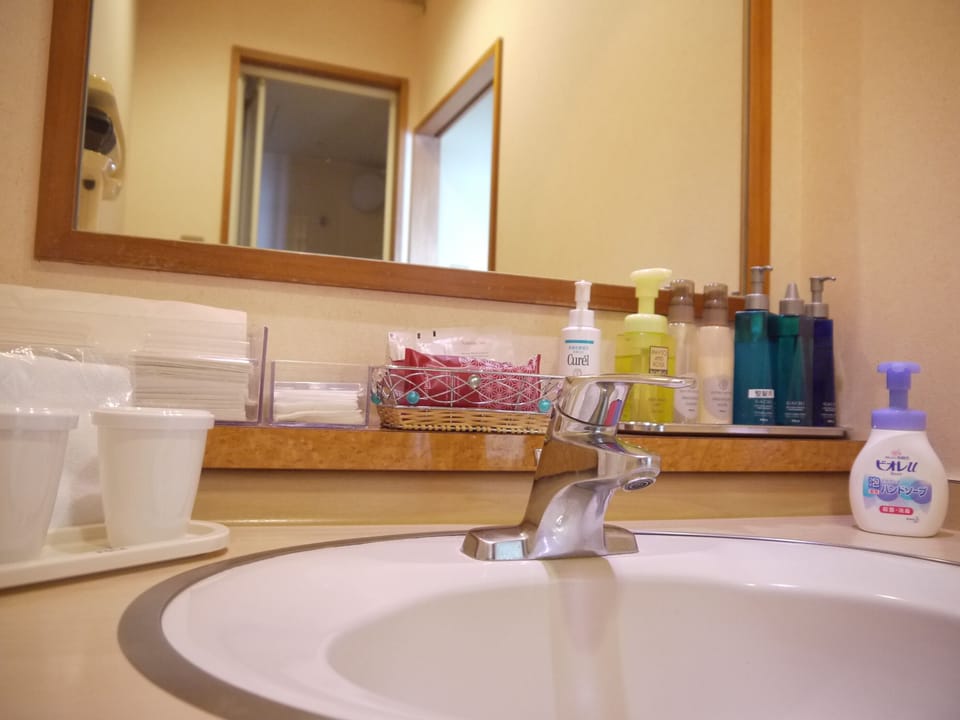 Slippers, bidet, towels