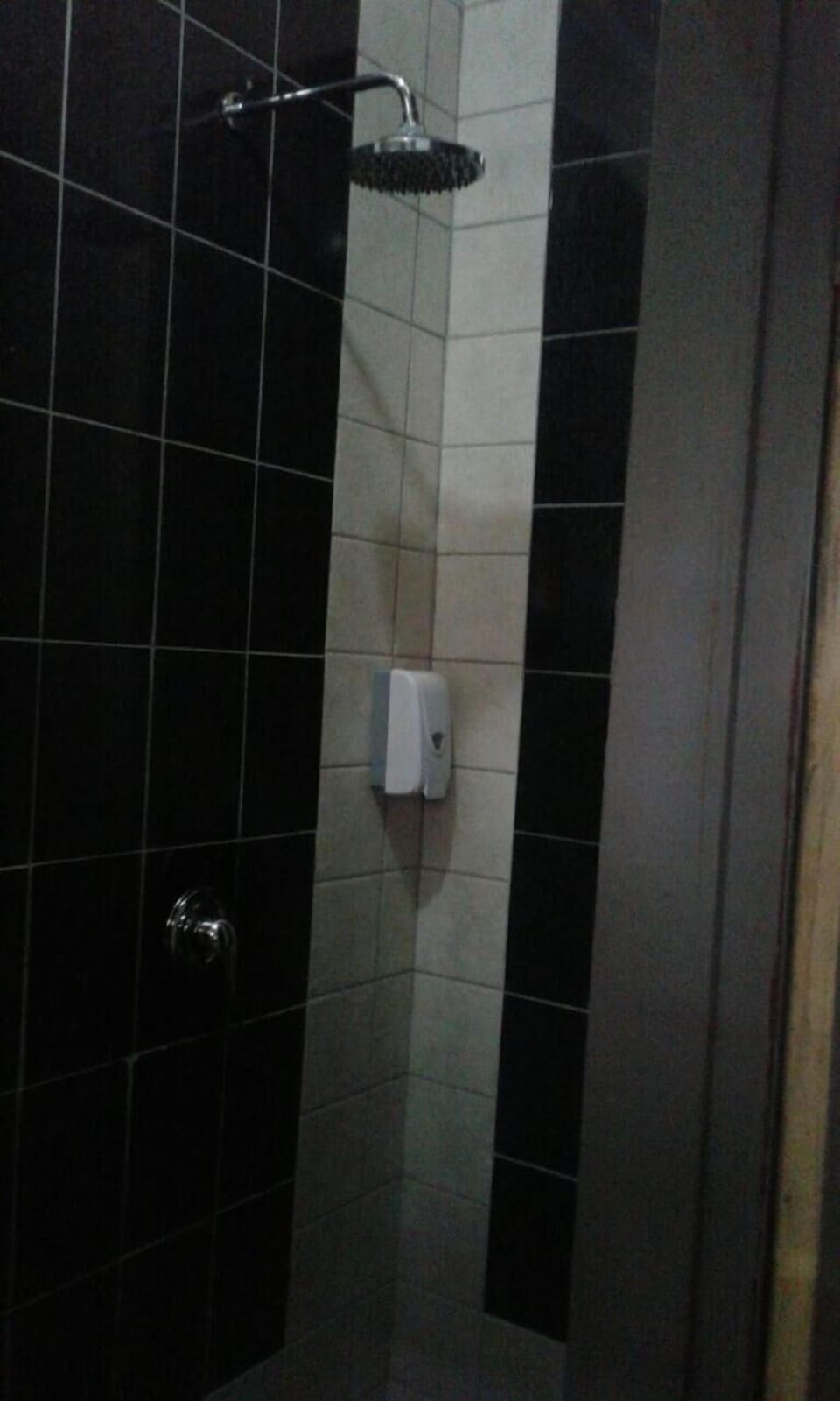 Shower, towels, soap, shampoo