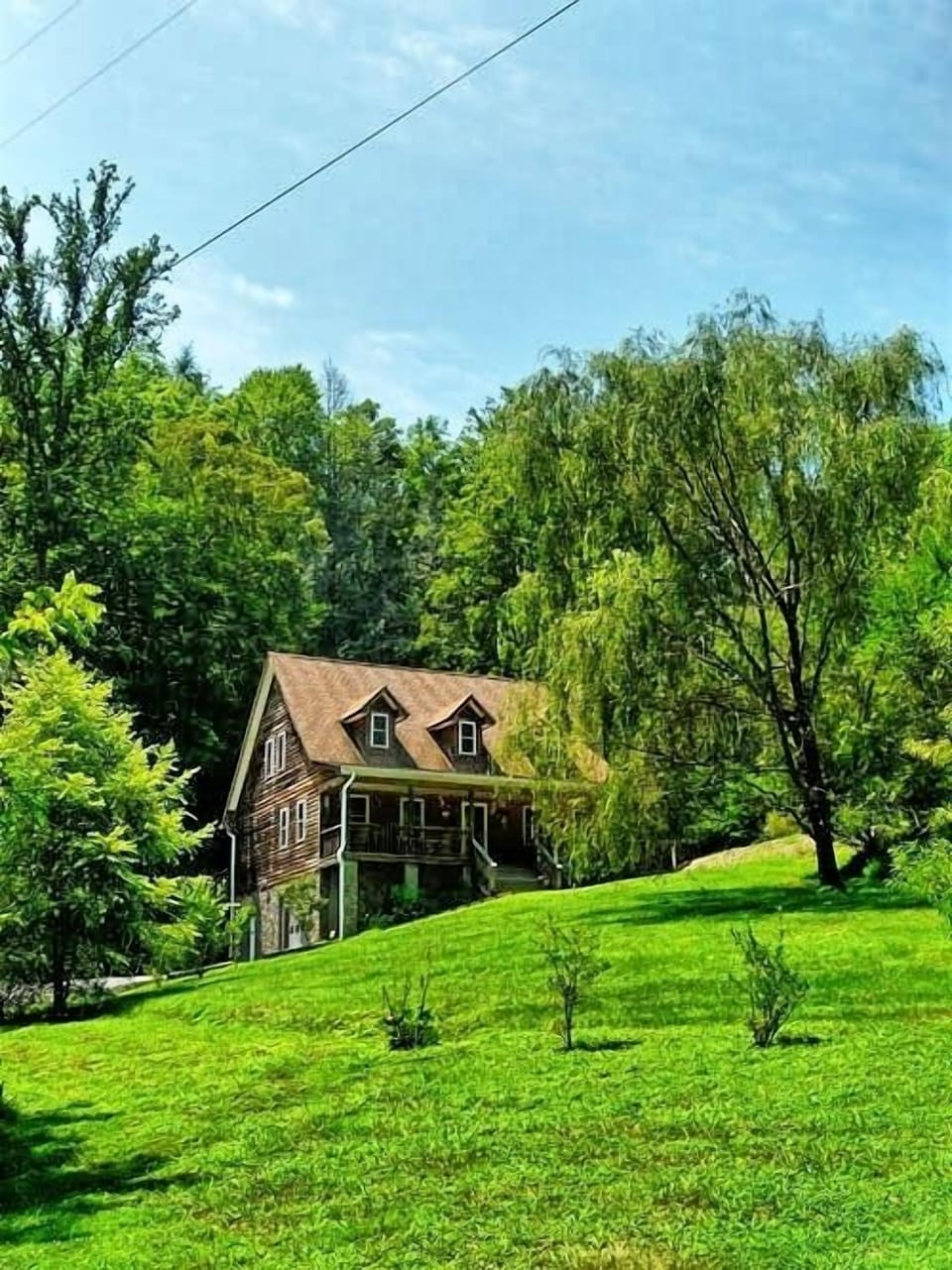 Willow Tree - Front view of Willow Tree Lodge