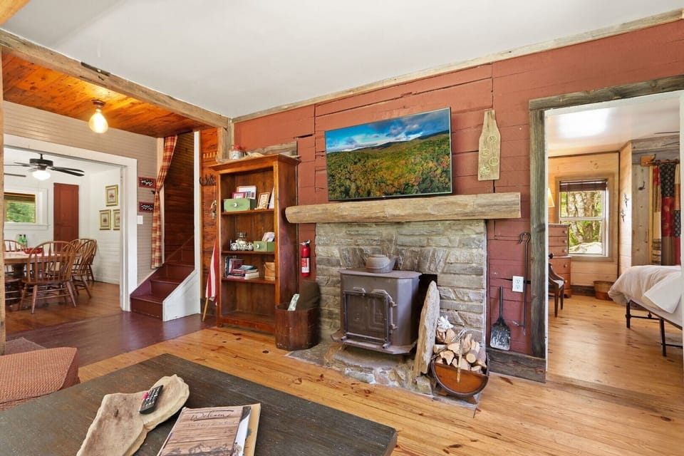Wood Burning Fireplace (wood not provided)
