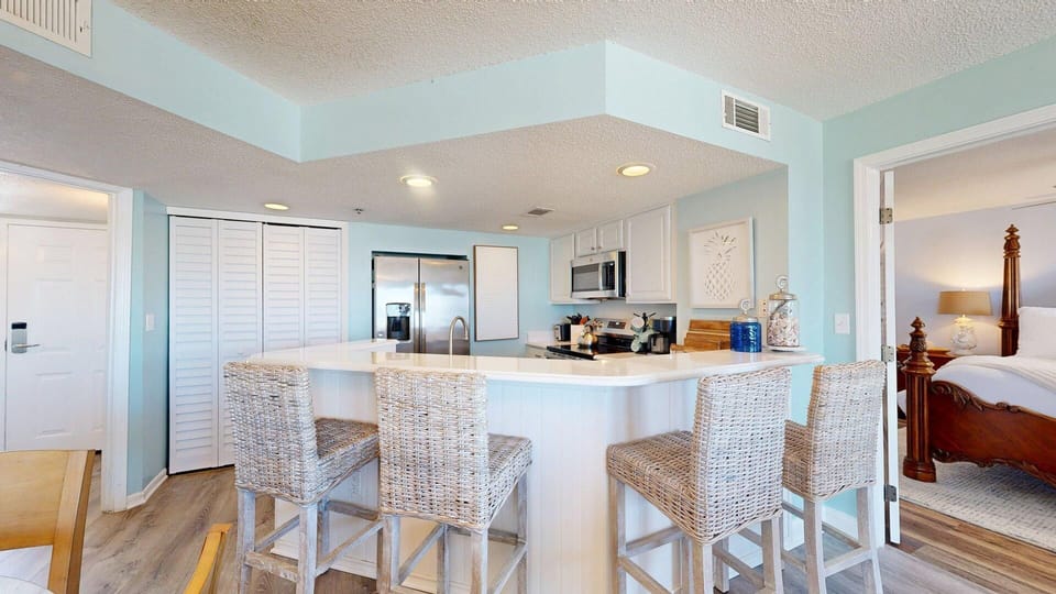 Kitchen with Countertop Seating