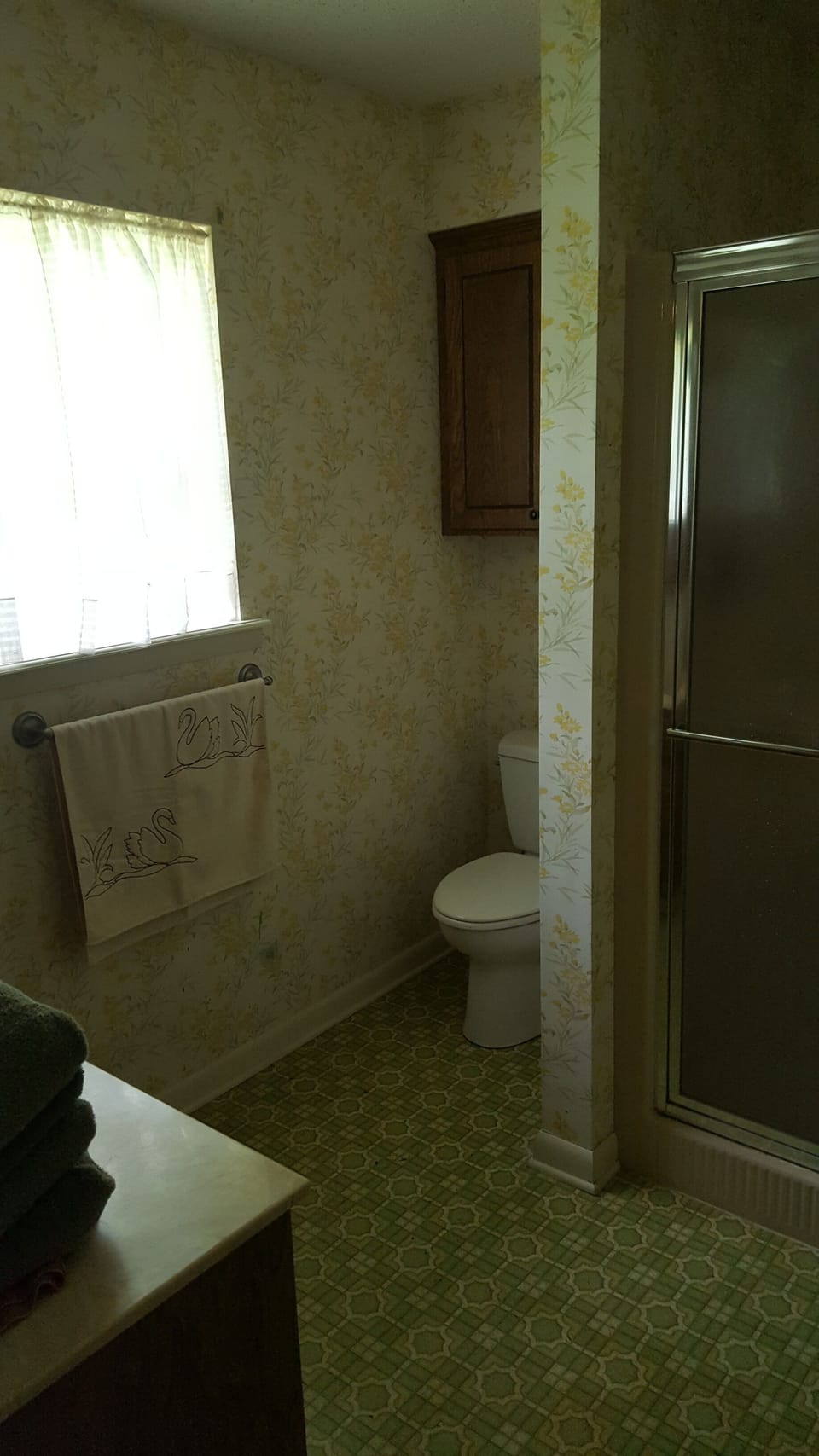 Bathroom off the laundry room.