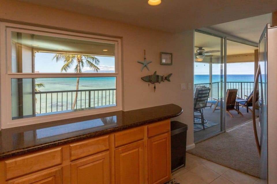 Plenty of counter space and another awesome view.