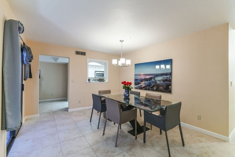 Large family style dining area or use as a conference table for business planning 