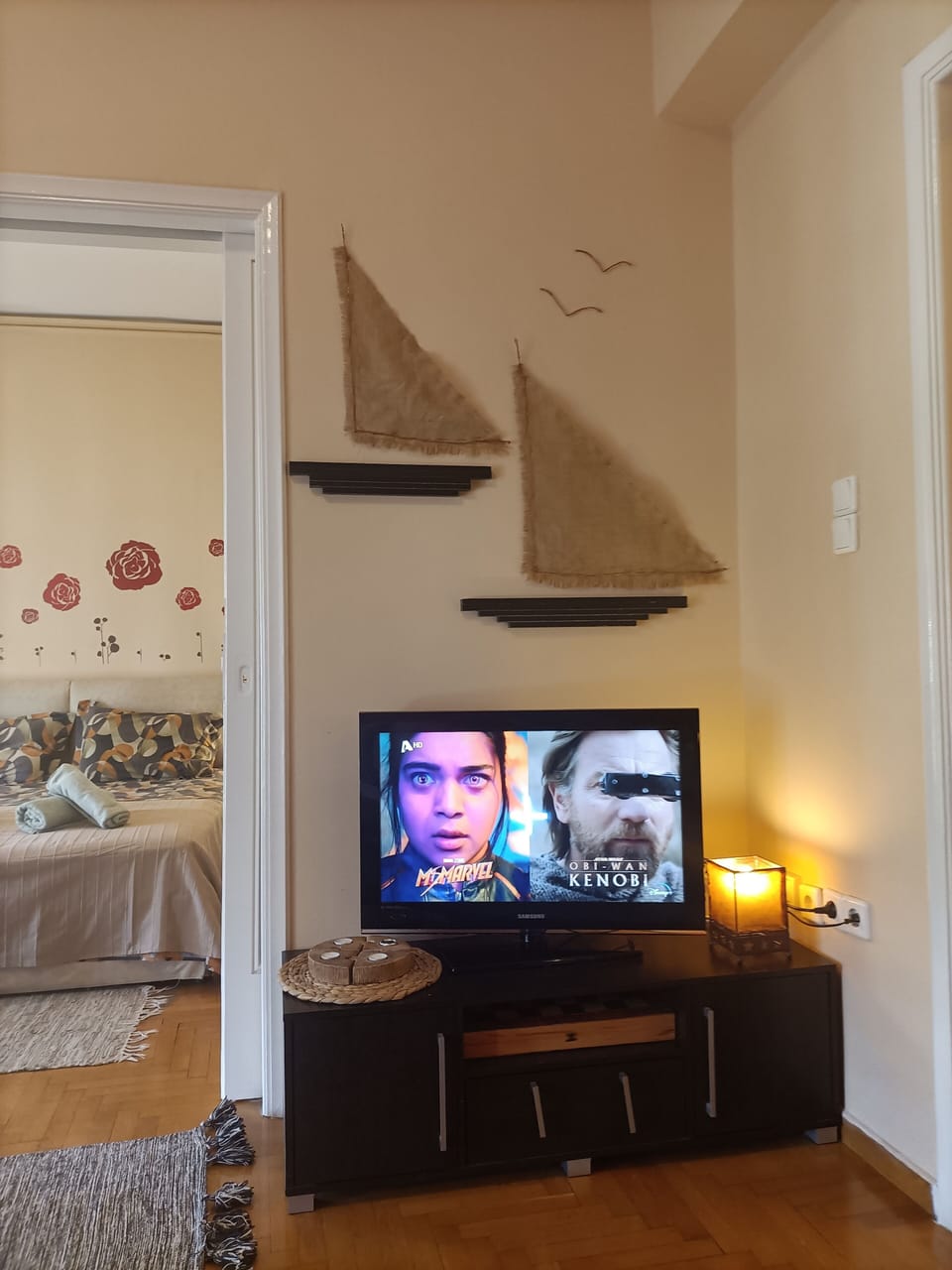 Apartment, 1 Bedroom | Living room | Flat-screen TV