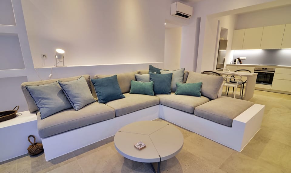Apartment, 3 Bedrooms, Patio | Living room | Flat-screen TV, DVD player