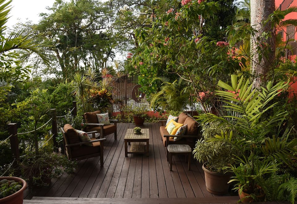 The Sunset Deck provides amazing views of the sunsets over the Caribbean Sea 