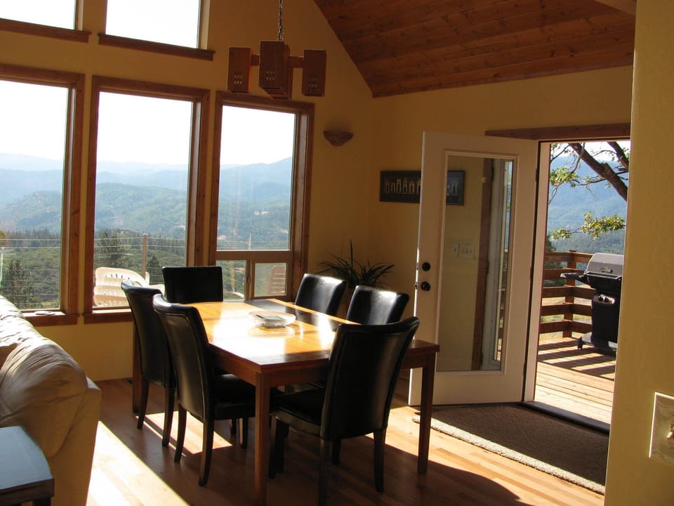 Dining Area overlooking 1000 sq. ft. deck