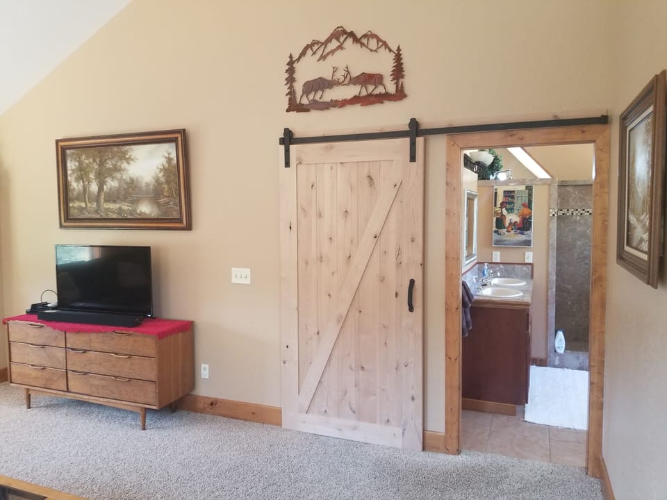 Master suite barn door