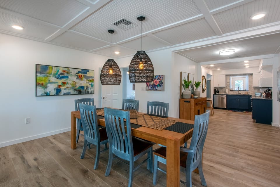 Spacious dining area perfect for enjoying meals with the family.