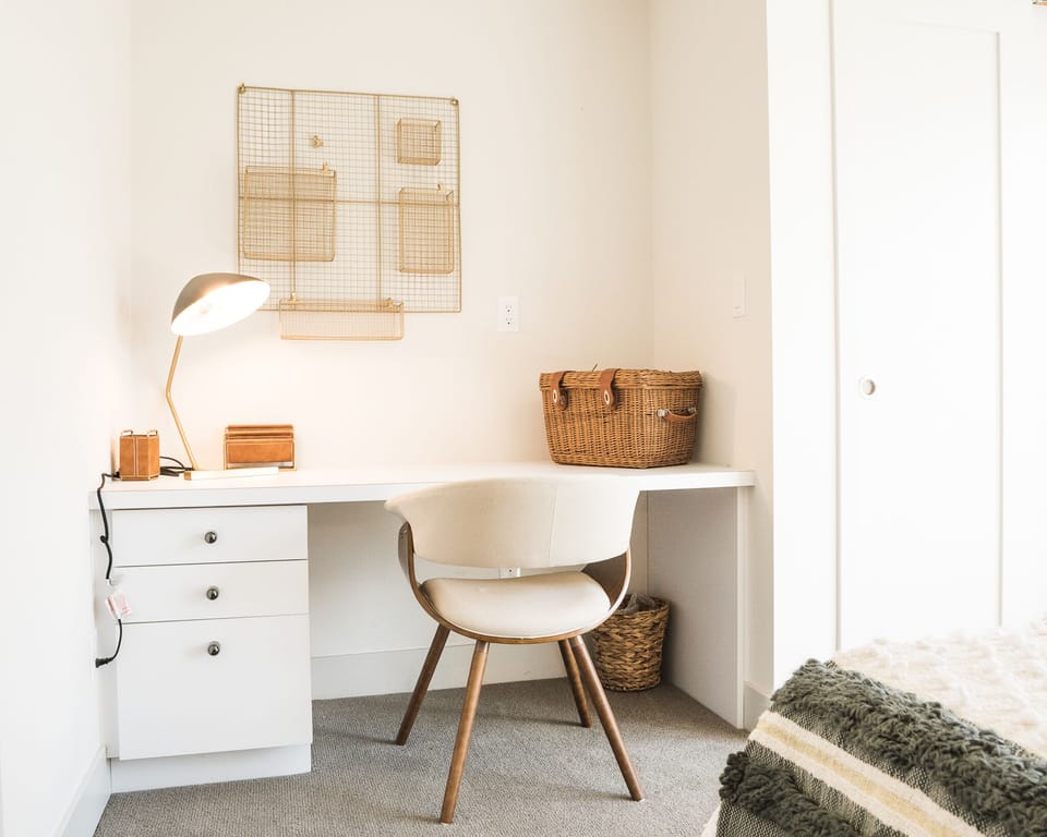 work area in 2nd bedroom
