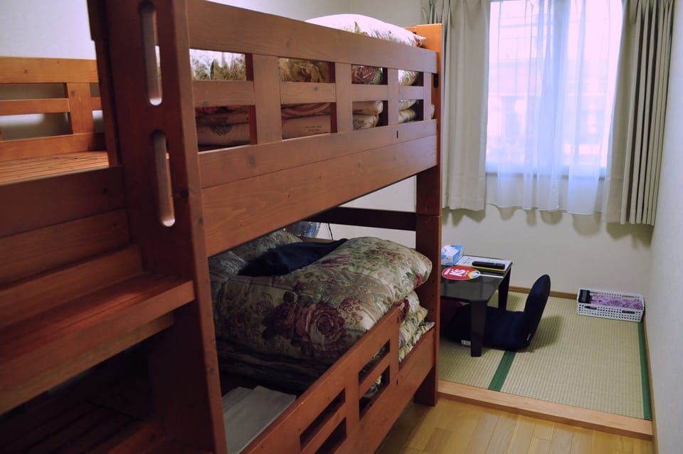 Japanese-Style Triple Room with Bunk Bed & Shared Bathroom "Room A/B" | Individually decorated, individually furnished, desk, free WiFi