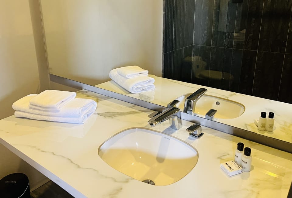 Standard Double Room | Bathroom | Shower, towels