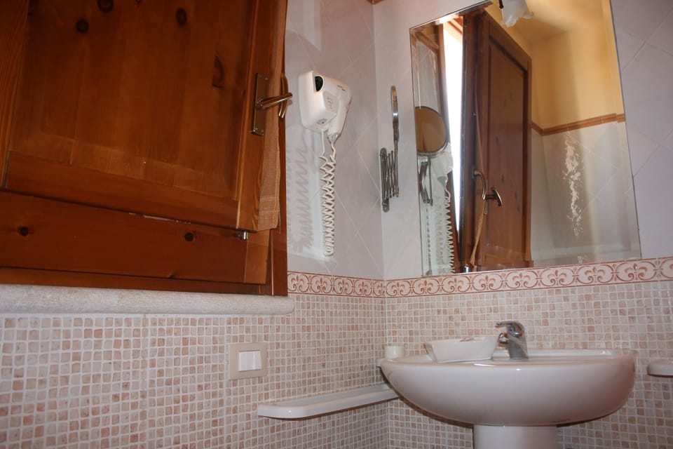 Shower, free toiletries, hair dryer, bidet