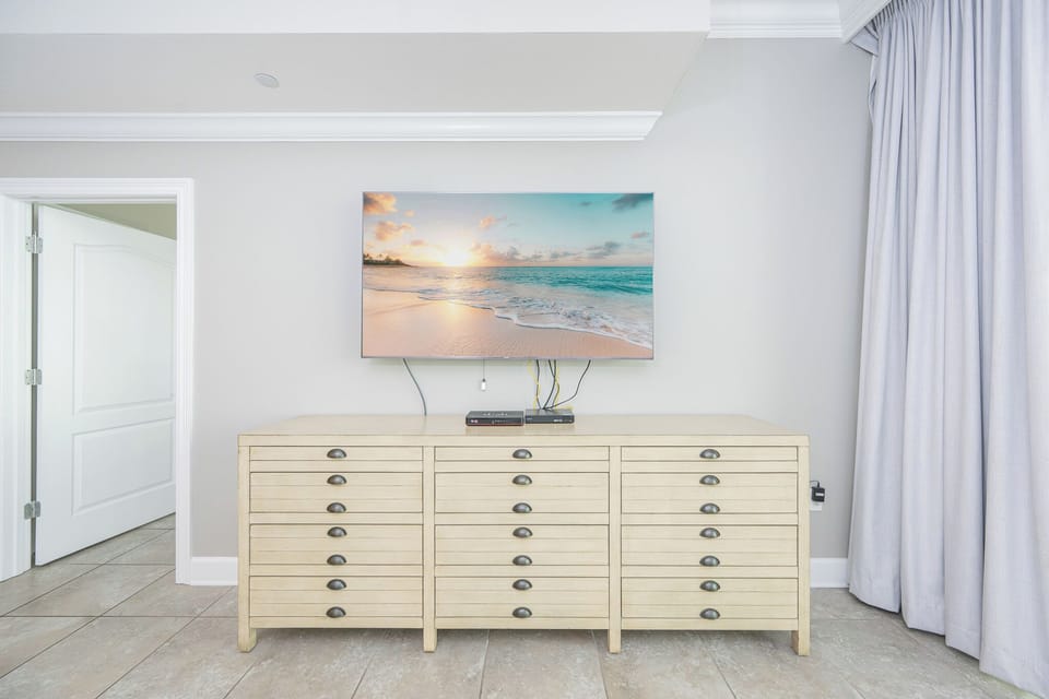 Stream your favorite shows or enjoy a good movie while enjoying the inviting in this cozy retreat