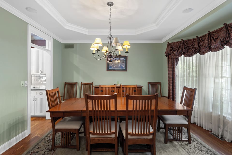 Second dinning room table
