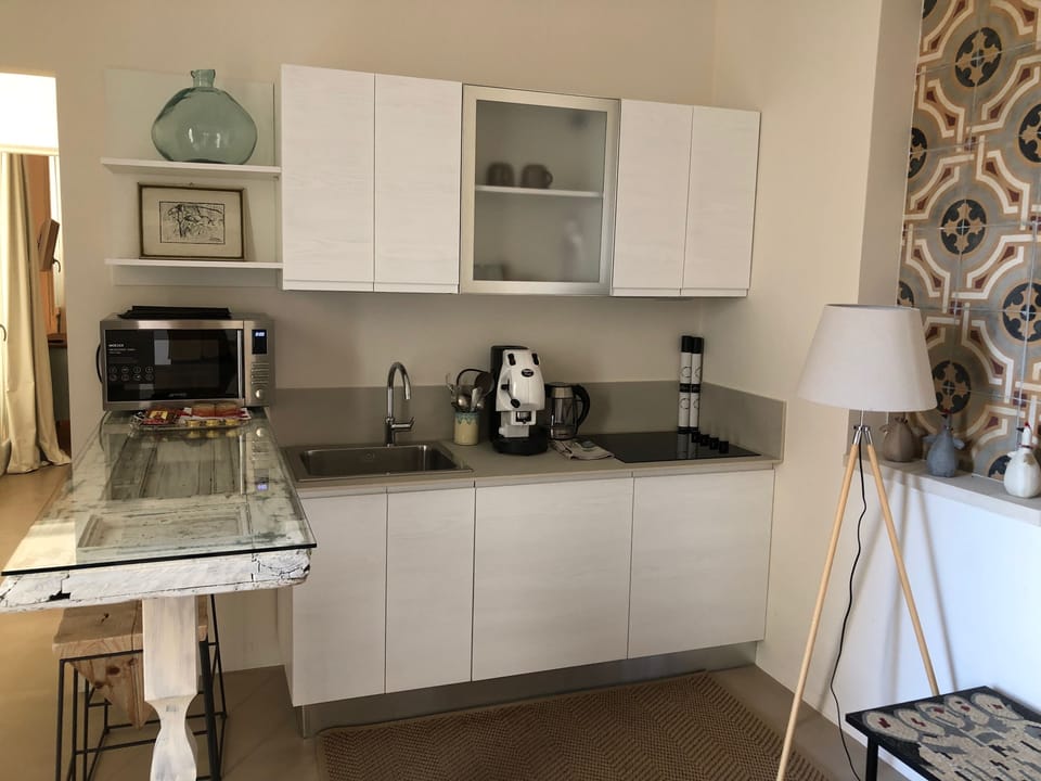 City Suite, City View | Private kitchen | Fridge, microwave, stovetop, coffee/tea maker