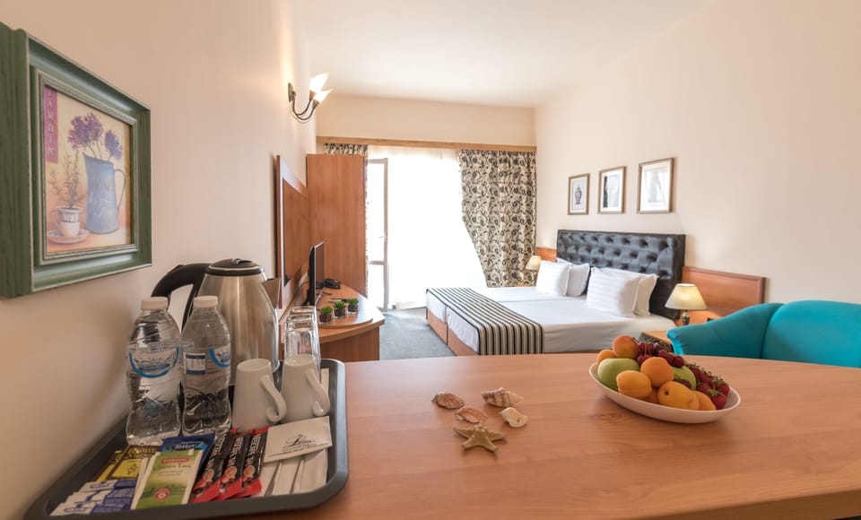 Minibar, blackout drapes, iron/ironing board, free WiFi