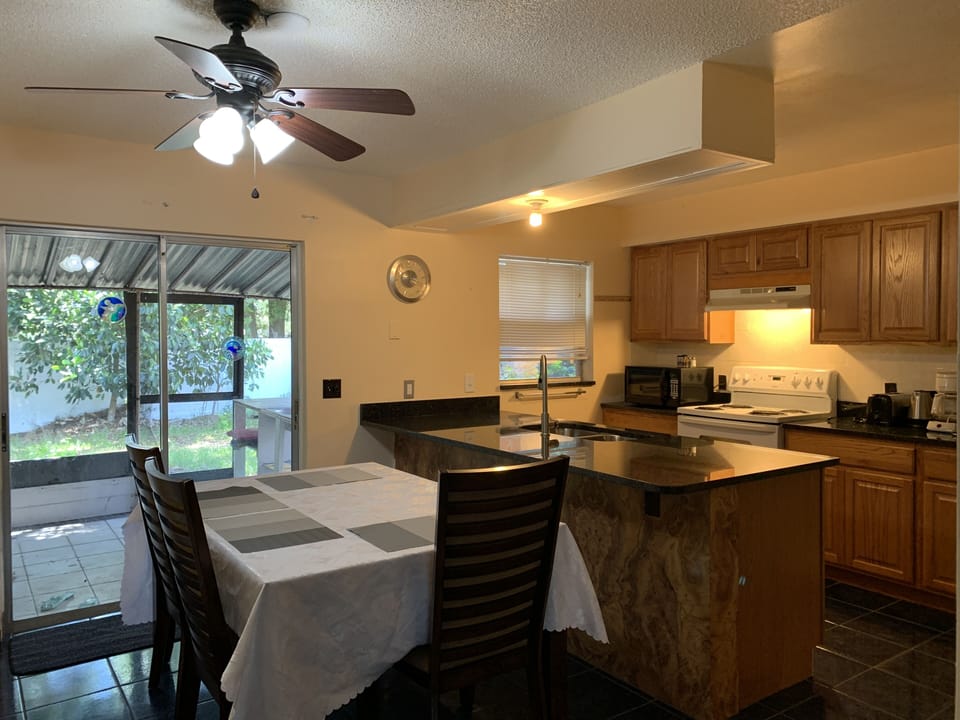 Dining room + Kitchen