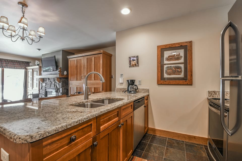Kitchen with stainless appliances