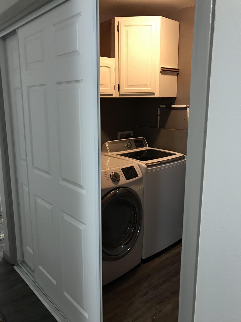Laundry room with washer and dryer