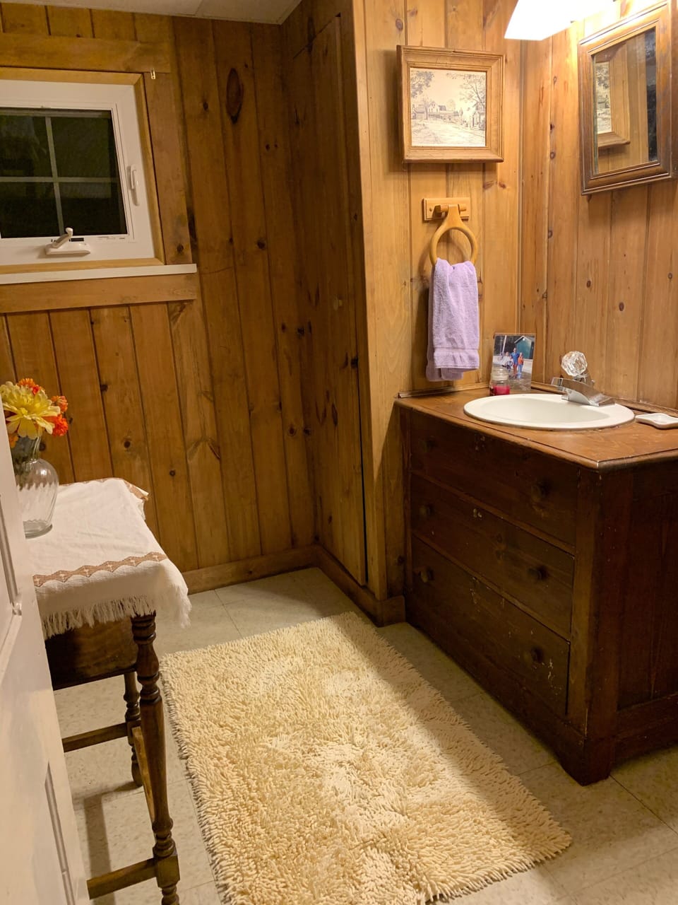 First floor powder room

