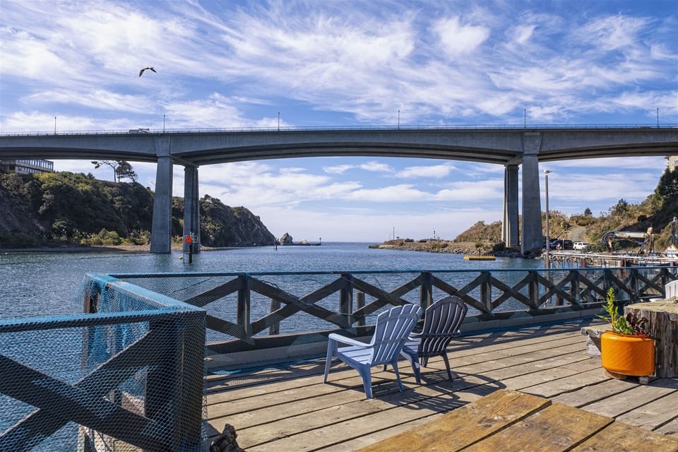 The Noyo Harbor from our private dock