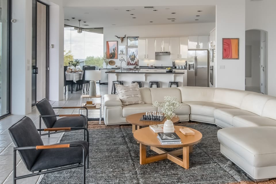 Living room. Take a nap, play some chess.