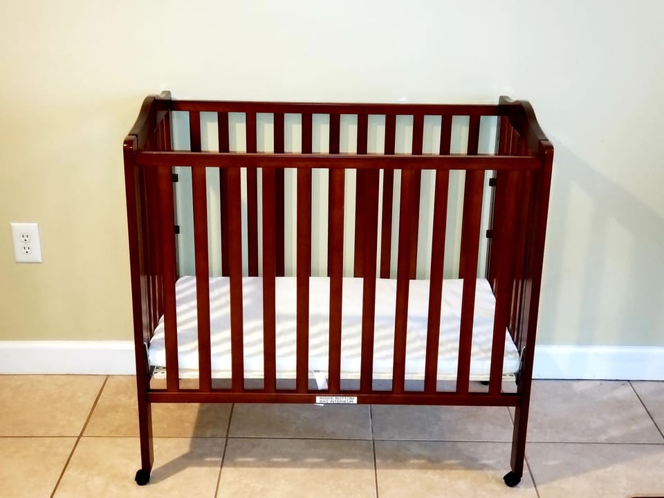 Crib for your baby! Just bring your own bedding for your child!