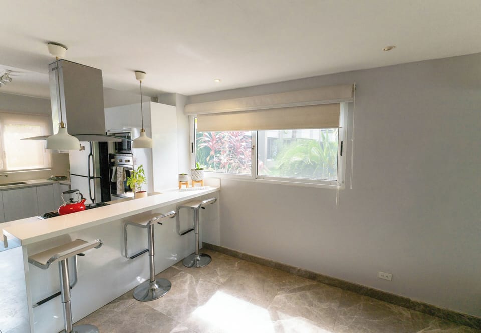 Our kitchen is designed for both function and beauty, featuring large windows