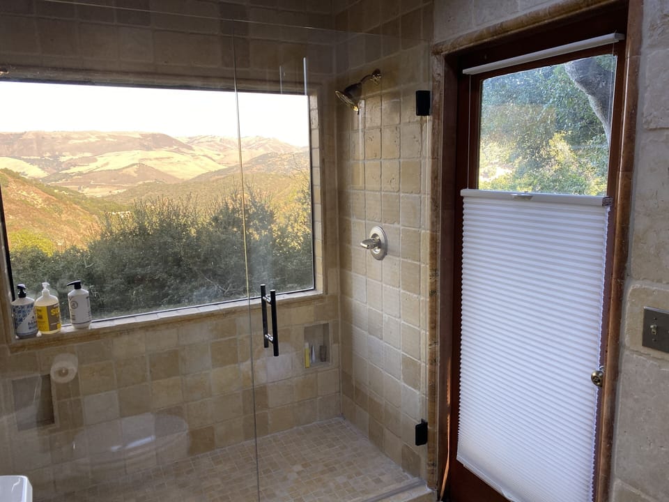 Shower with Nature and Dual Showerheads! Two can shower at once!