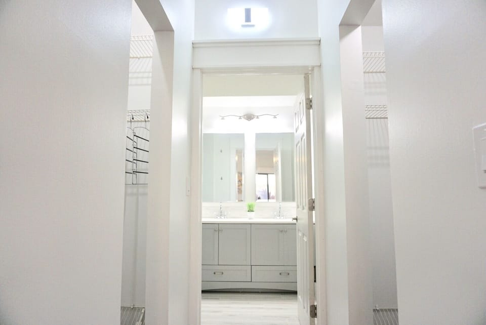 Ample closet space for a long or short stay 