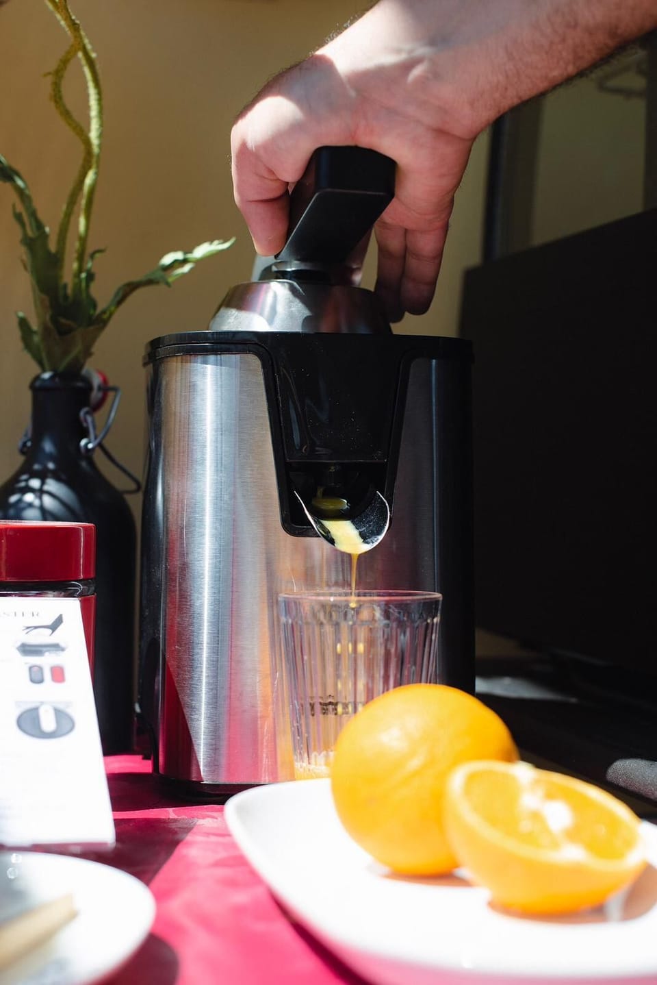 Free daily self-serve breakfast