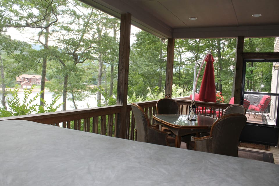 View from the hot tub
