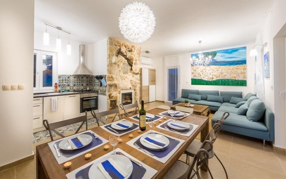 Panoramic Villa, Sea View | Private kitchen | Coffee/tea maker, fridge, oven, stovetop