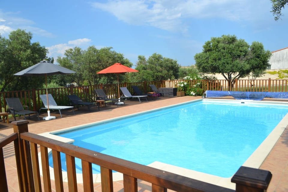 10m x 5m  swimming pool in the back garden