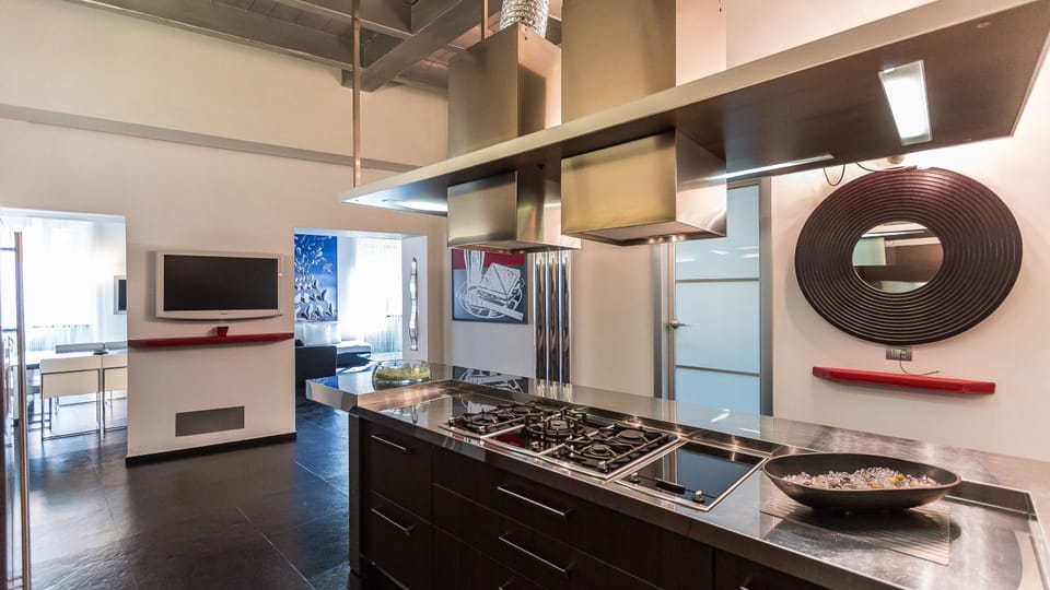 Apartment | Private kitchen | Full-size fridge, microwave, oven, dishwasher