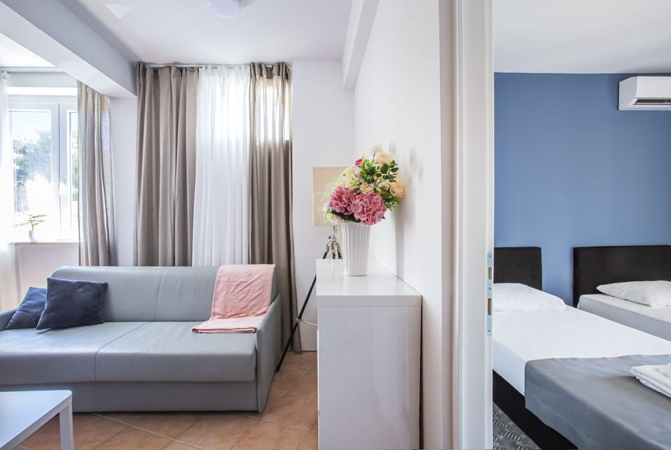 Apartment, Sea View | Premium bedding, down comforters, pillowtop beds, in-room safe