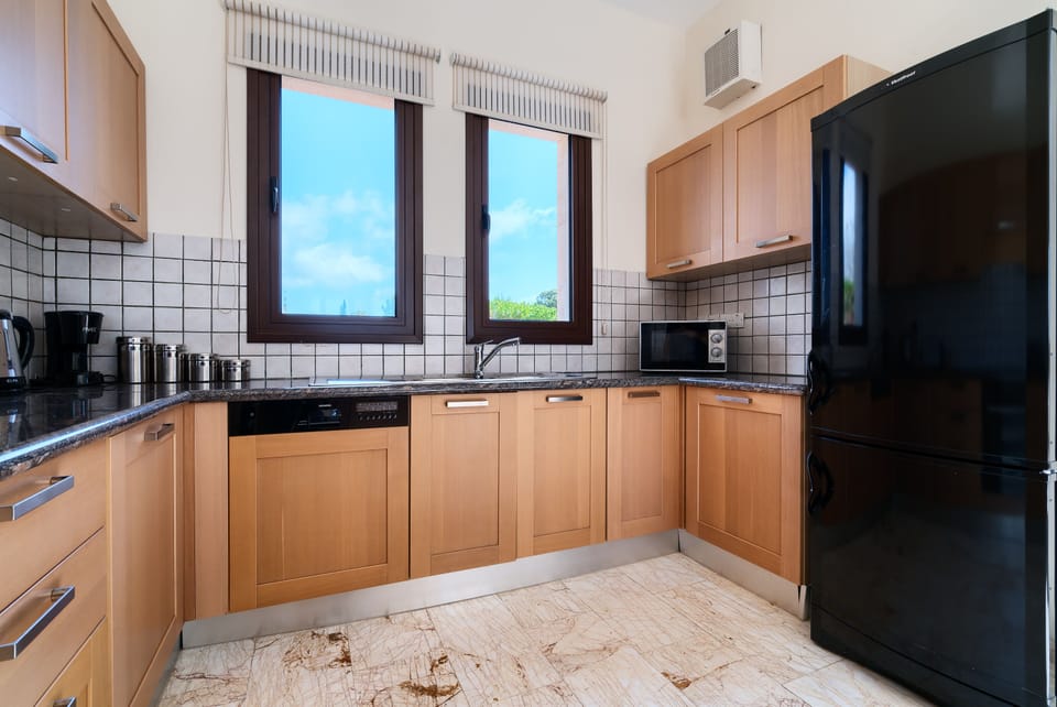 Villa, 3 Bedrooms, Private Pool | Private kitchen | Coffee/tea maker, full-size fridge, microwave, oven