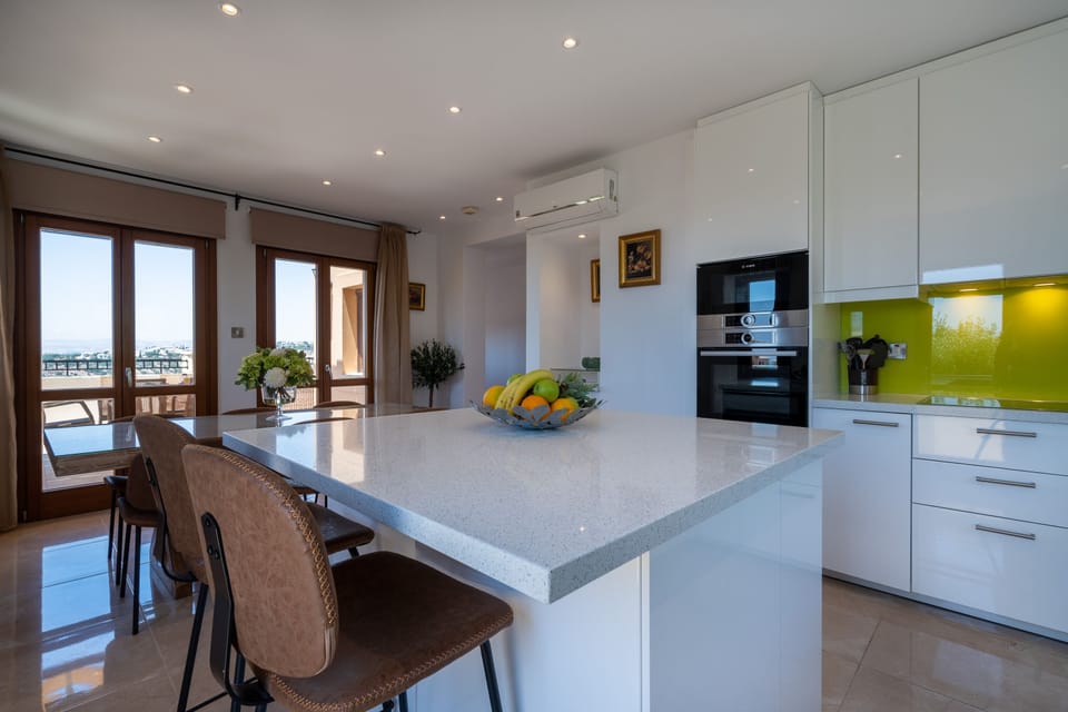 Villa | Private kitchen | Coffee/tea maker, full-size fridge, microwave, oven