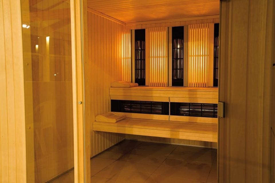 Soothe your muscles in the lovely dry sauna on-site.