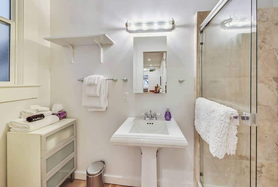 Bathroom with walk in shower