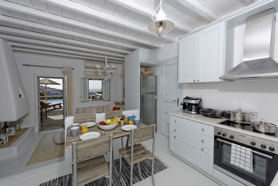 Kitchen and living room