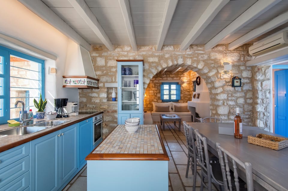 Kitchen and Indoor Dining Area