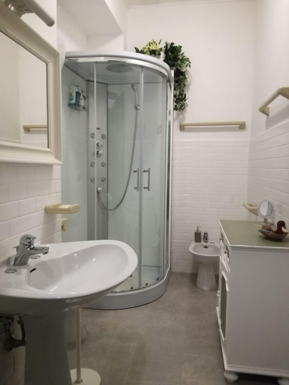 Suite | Bathroom | Shower, free toiletries, hair dryer, bathrobes