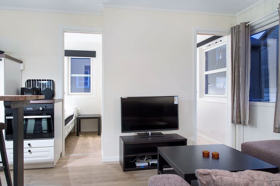 Family Apartment, 2 Bedrooms, Garden Area | Television
