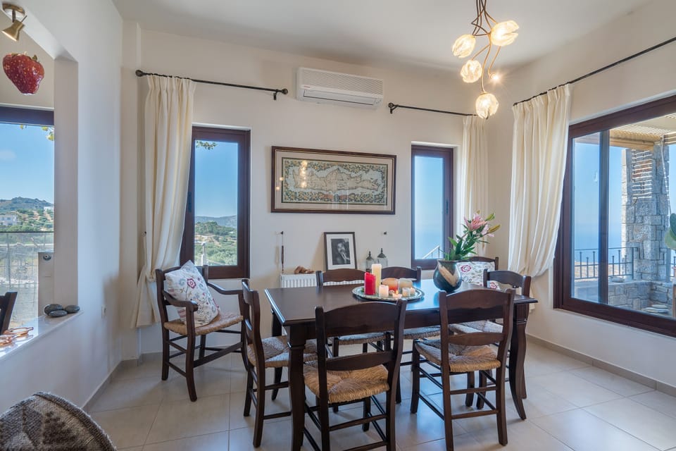 1st Apartment with 2 bedrooms on the main building, top floor with Sea Views