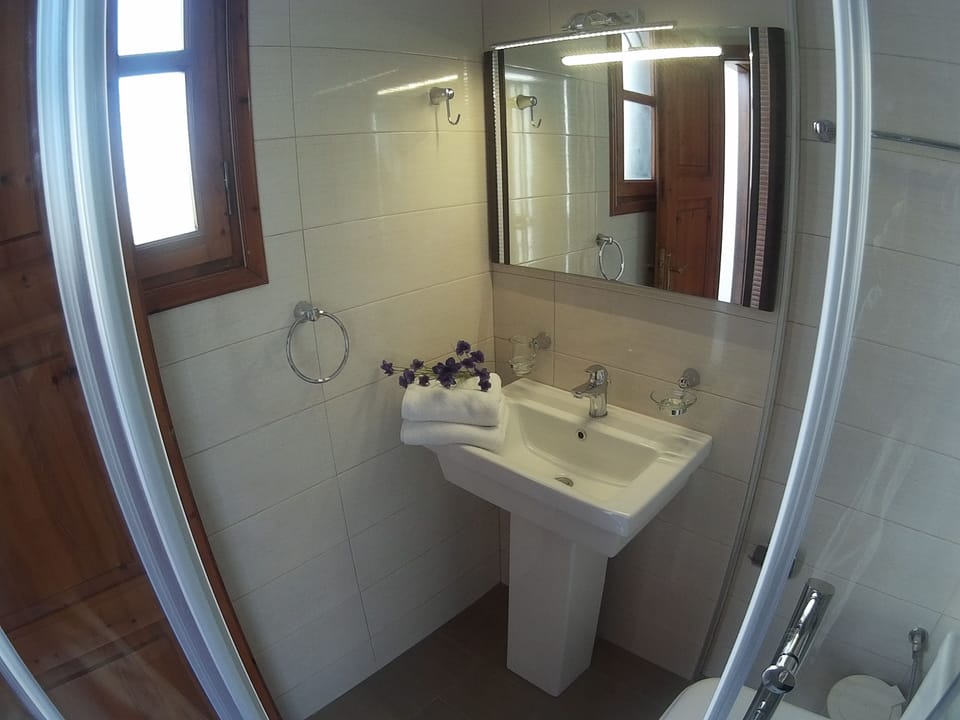 New stylish bathroom that will loosen up your tired mind and body,  and will isolate you away from stress.  There are bathrobes, towels, free toiletries, hairdryer etc.